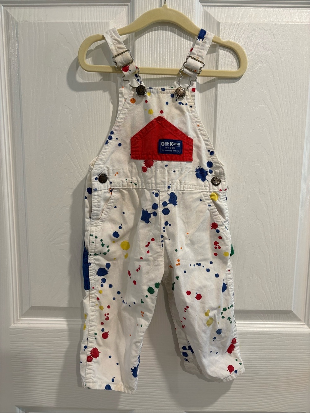 Vintage OshKosh Paint Splatter Overalls